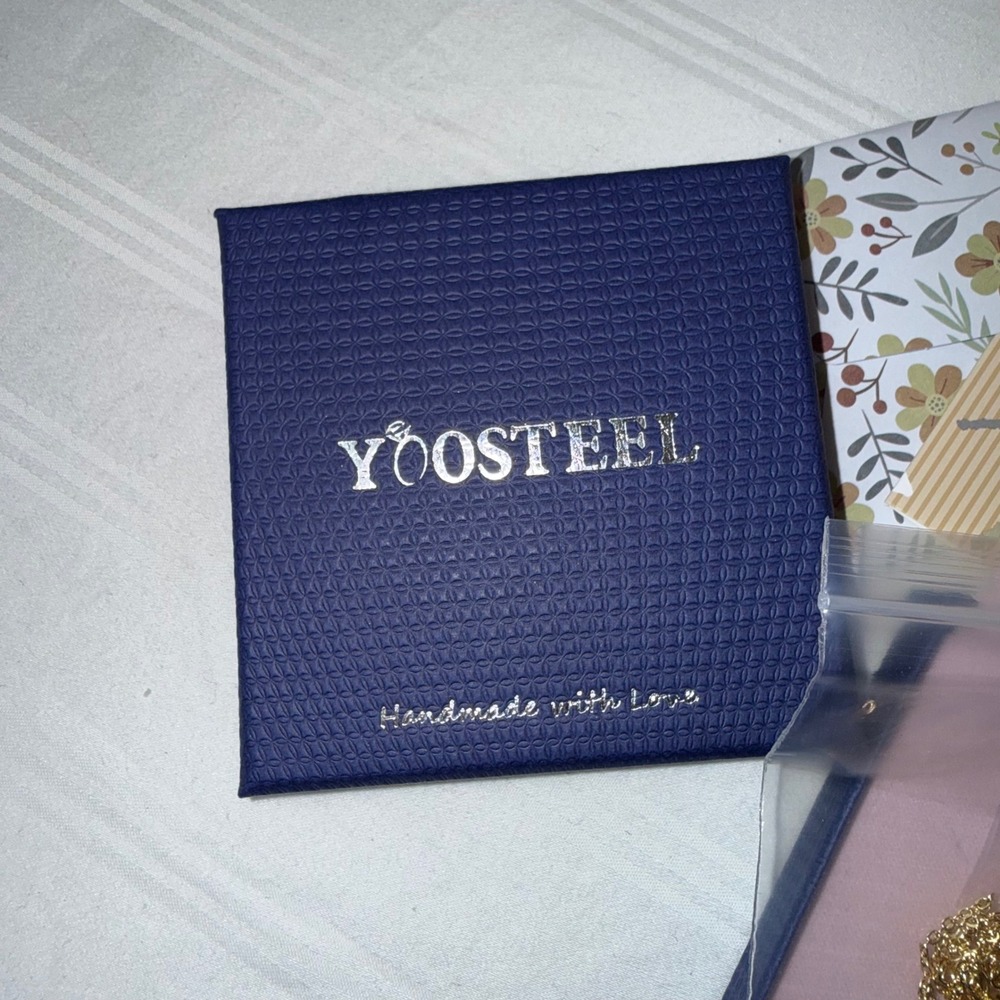 Yoosteel Gold Layered Initial Necklace Set Satellite Choker Letter J Pendant - Picture 9 of 9